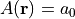 A({\bf r}) = a_0