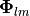 {\bf \Phi}_{lm}