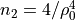n_2 = 4/\rho_0^4