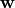 {\bf w}