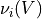 \nu_i (V)