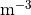 {\rm m}^{-3}