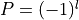 P=(-1)^l