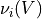 \nu_i(V)