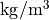{\rm kg}/{\rm m}^3