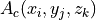 A_c(x_i,y_j,z_k)