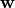 {\bf w}