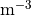{\rm m}^{-3}